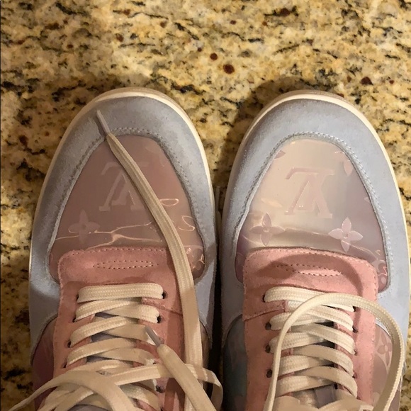 Louis Vuitton Shoes Pink And Baby Blue Louis Vuitton High Top